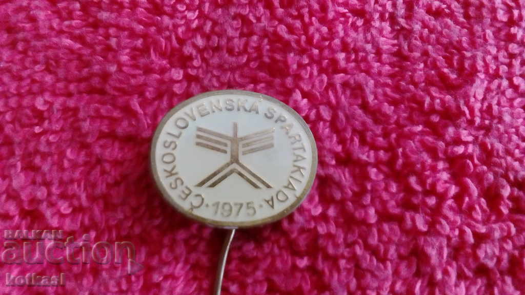 Delivery of Spartakiad Czechoslovakia 1975 old sport pin badge Delivery of Spartakiad Czechoslovakia 1975 old sport pin badge