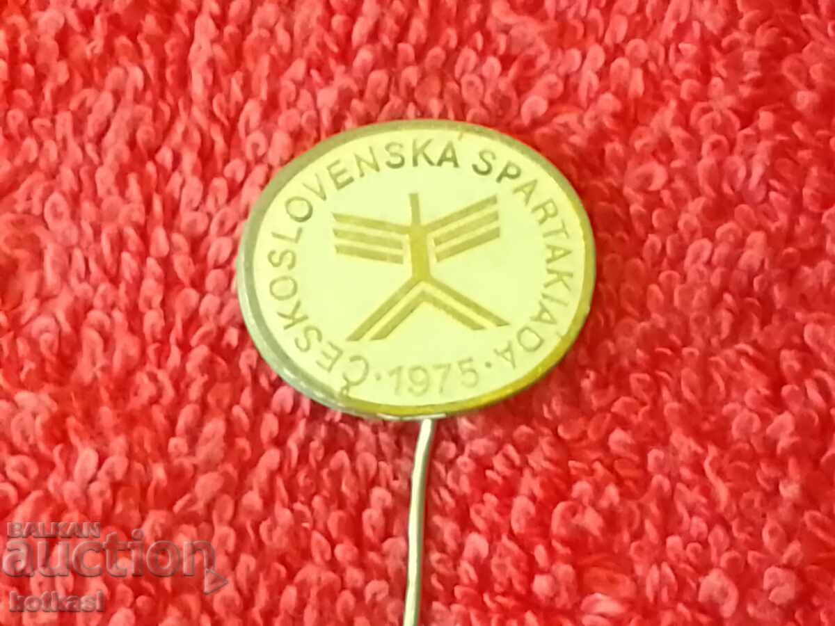 Spartakiad Czechoslovakia 1975 old sport pin badge - 6 Spartakiad Czechoslovakia 1975 old sport pin badge - 6