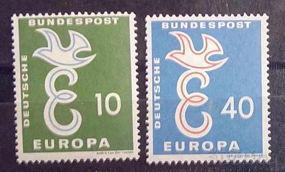 Германия 1958 Европа CEPT Птици MNH