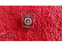 Old social badge pin 25g TMT HR. BOTEV 1949 SHUMEN 1974 ext