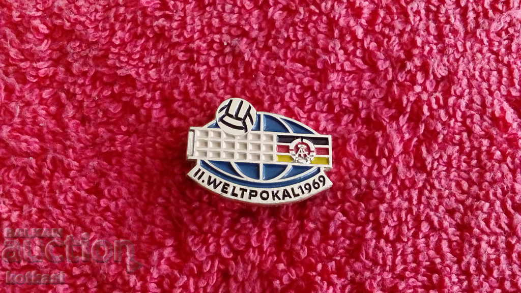 Παράδοση Παλιό αθλητικό σήμα Γερμανία GDR WELTPOKALL1969 Παράδοση Παλιό αθλητικό σήμα Γερμανία GDR WELTPOKALL1969