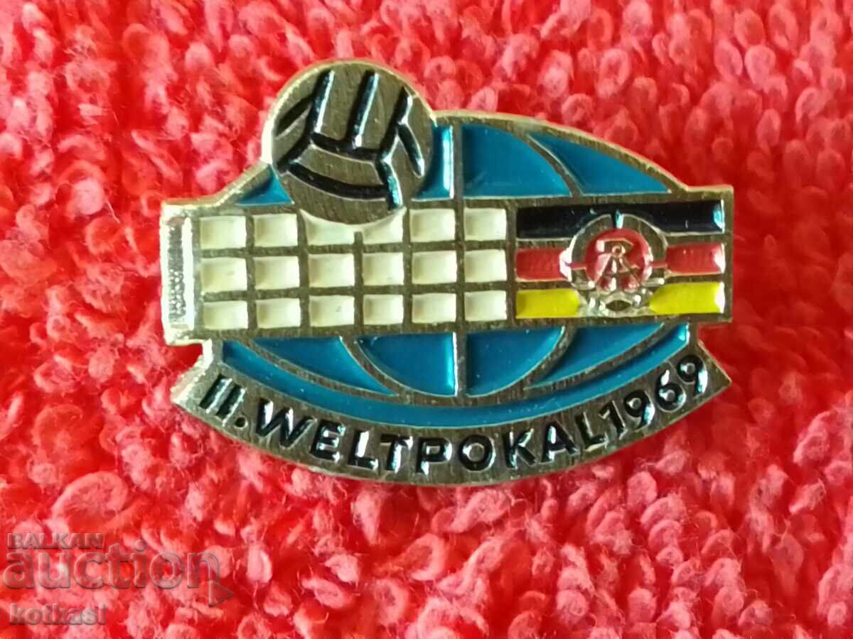 Παλιό αθλητικό σήμα Γερμανία GDR WELTPOKALL1969 - 5 Παλιό αθλητικό σήμα Γερμανία GDR WELTPOKALL1969 - 5