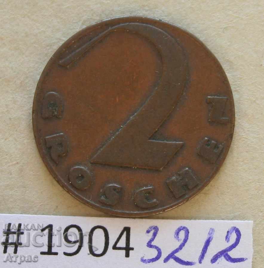 2 грошен 1925   -Австрия