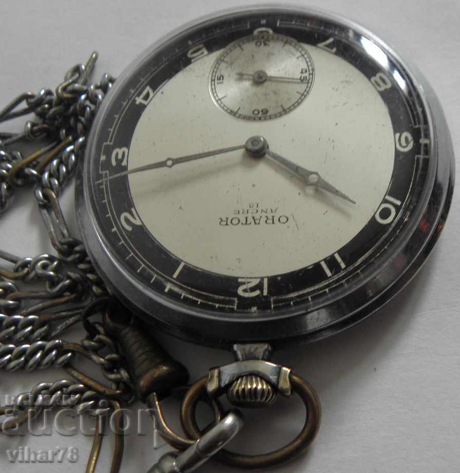 RARE MILITARY ORATOR POCKET WATCH - 5 RARE MILITARY ORATOR POCKET WATCH - 5