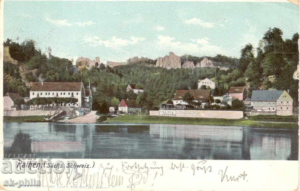 Carte poștală - Saxonia, Rathen