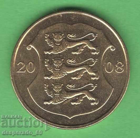 (¯`'•.¸ 1 coroană 2008 ESTONIA UNC- ¸.•'´¯) cu preț € 2.00 | 3.91 BGN