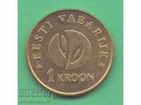 (¯` '• .¸ 1 kroner 2008 ESTONIA UNC- •. •' ´¯)
