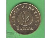 (¯`'•.¸ 1 κορόνα 2008 ΕΣΘΟΝΙΑ UNC- ¸.•'´¯)