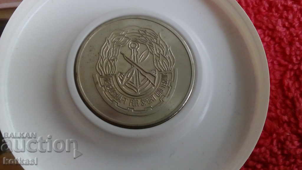 Auction  GDR Plaque Society for Sports and Technology Paramilitary Org