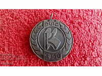 Old metal medal K torch fire cross 1960 Athletics