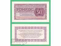(¯ '' • .¸ Germania 50 de timbre 1944 (Wehrmacht, Swastika) aUNC. • '' ¯)