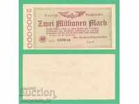(D.Reichsbahn) 2 million marks 1923 UNC