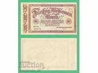 (¯`'•.¸ГЕРМАНИЯ (D.Reichsbahn) 50 милиона марки 1923 UNC