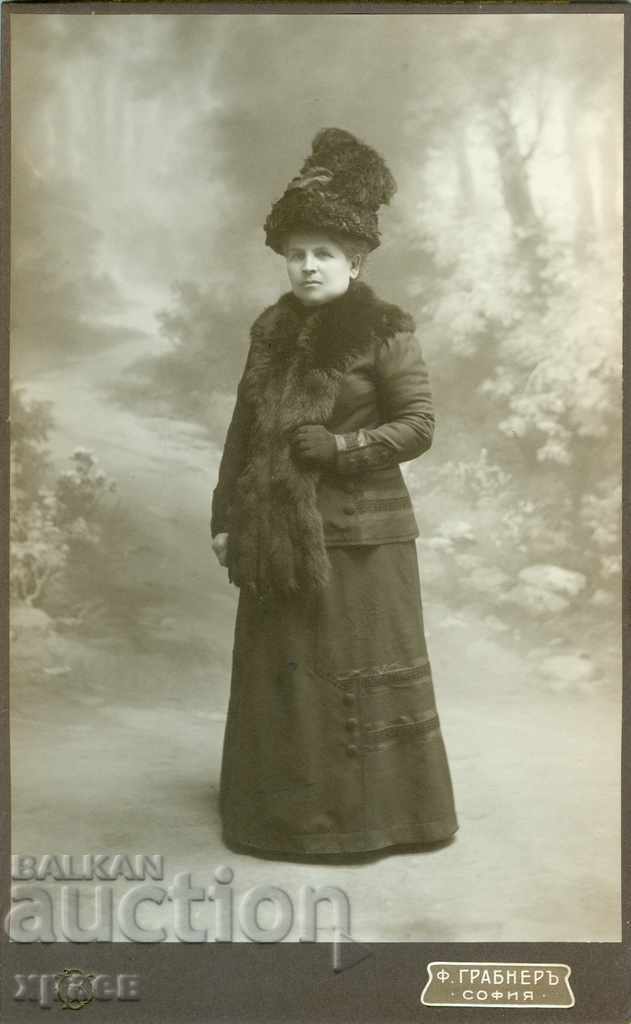 СТАРА ФОТОГРАФИЯ - КАРТОН - ФОТО ГРАБНЕР - СОФИЯ - ФГ03 СТАРА ФОТОГРАФИЯ - КАРТОН - ФОТО ГРАБНЕР - СОФИЯ - ФГ03