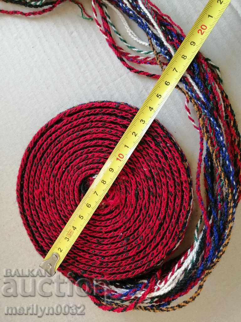 Auction Old hand-woven sash sash belt costume Auction Old hand-woven sash sash belt costume