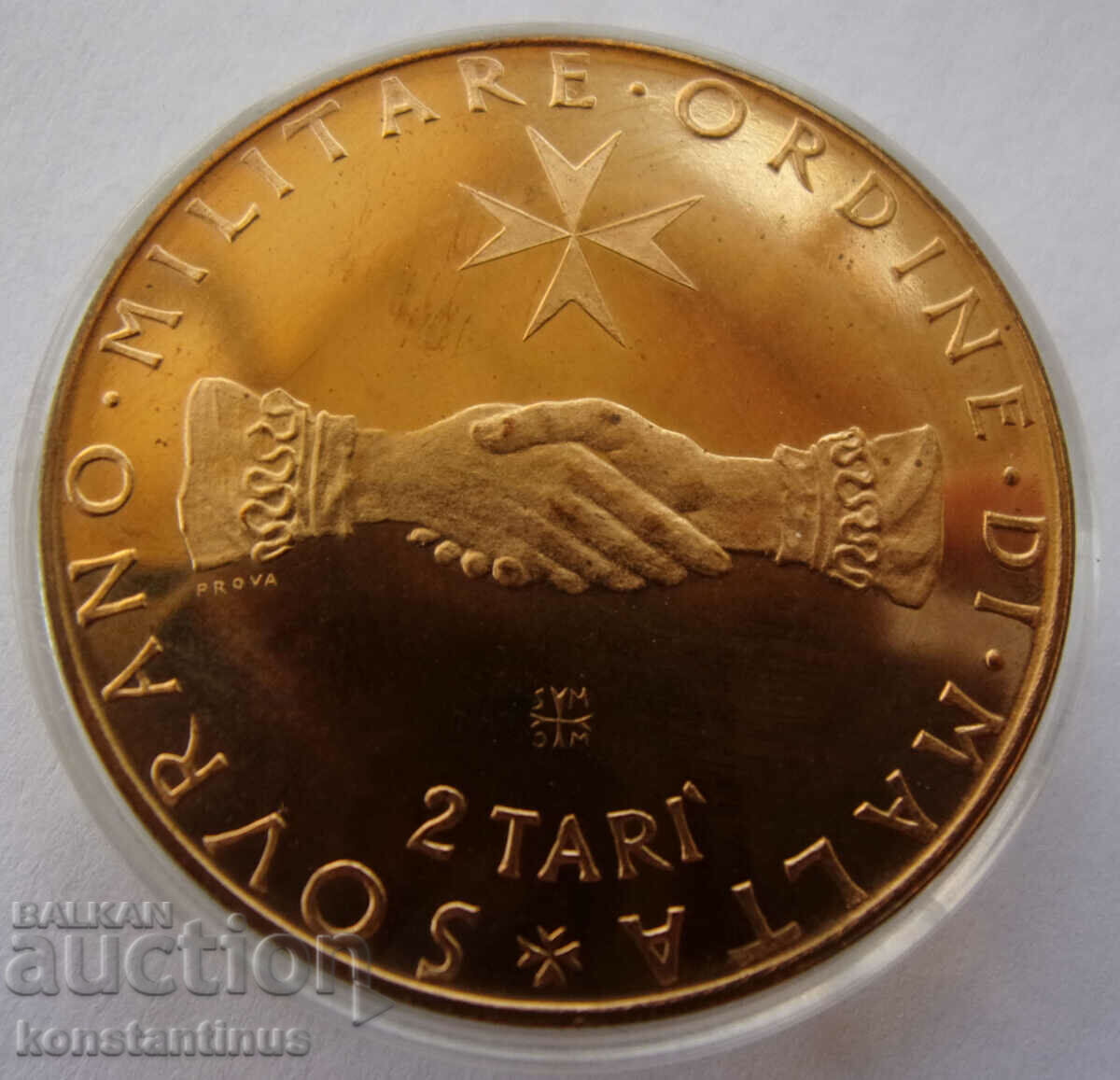 Order of Malta 2 Tare 1968 PROOF UNC Σπάνιο