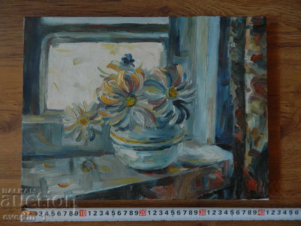 Pictura în ulei - FLORI, p 31x41 cm cu preț 37.00 BGN | € 18.92 Pictura în ulei - FLORI, p 31x41 cm cu preț 37.00 BGN | € 18.92