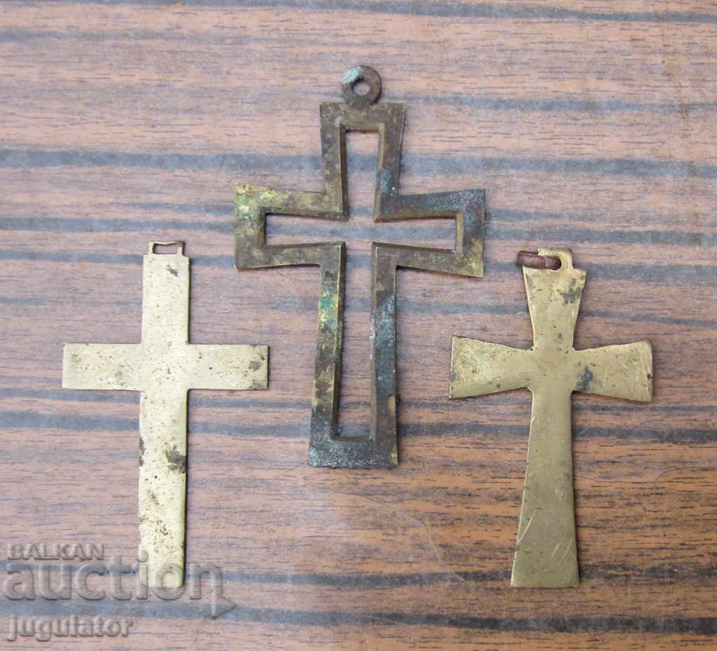 стари Български Възрожденски бронзови кръста кръстове кръст - 7 стари Български Възрожденски бронзови кръста кръстове кръст - 7