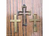 old Bulgarian Renaissance bronze crosses crosses cross