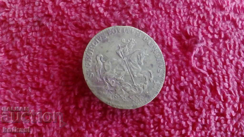 Auction Old bronze plaque medal token St. George Auction Old bronze plaque medal token St. George