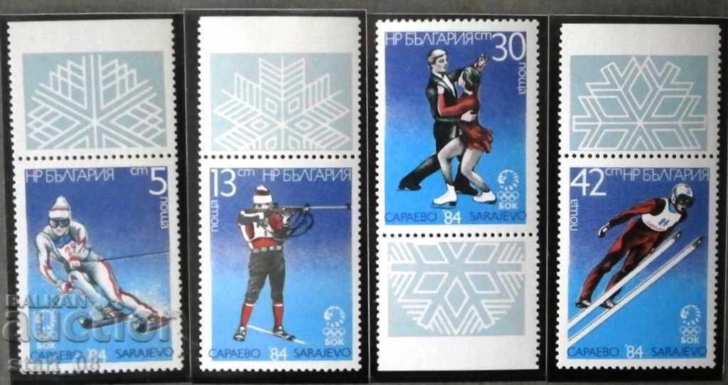 3290-3293 XIV Χειμερινούς Ολυμπιακούς Αγώνες του Σεράγεβο '84.
