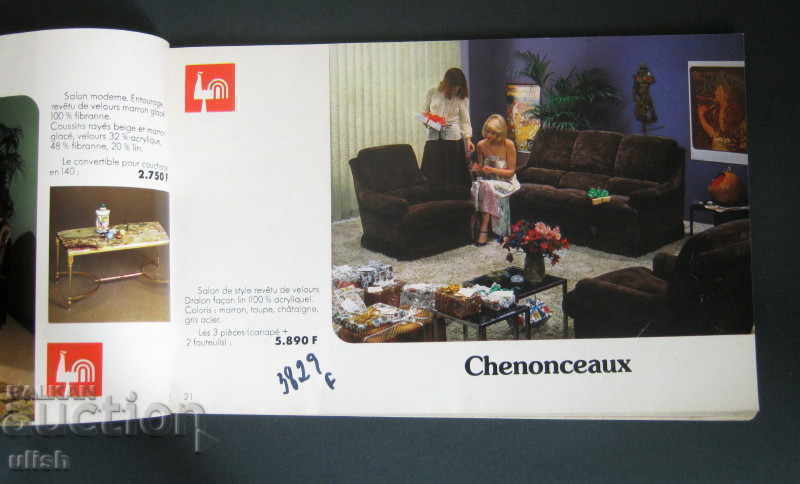 Auction Retro Furniture - Catalog - Mobilier de France 1974 Auction Retro Furniture - Catalog - Mobilier de France 1974