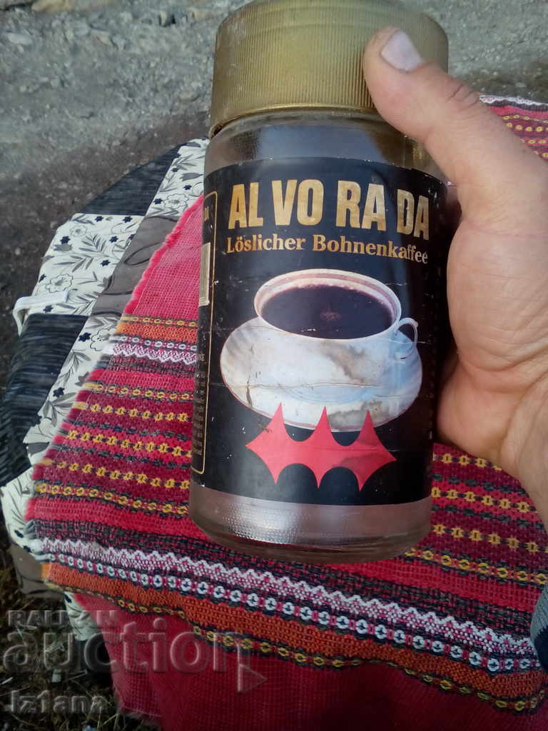 Jar, pack of AL VO RA DA coffee with price 8.00 BGN | € 4.09 Jar, pack of AL VO RA DA coffee with price 8.00 BGN | € 4.09