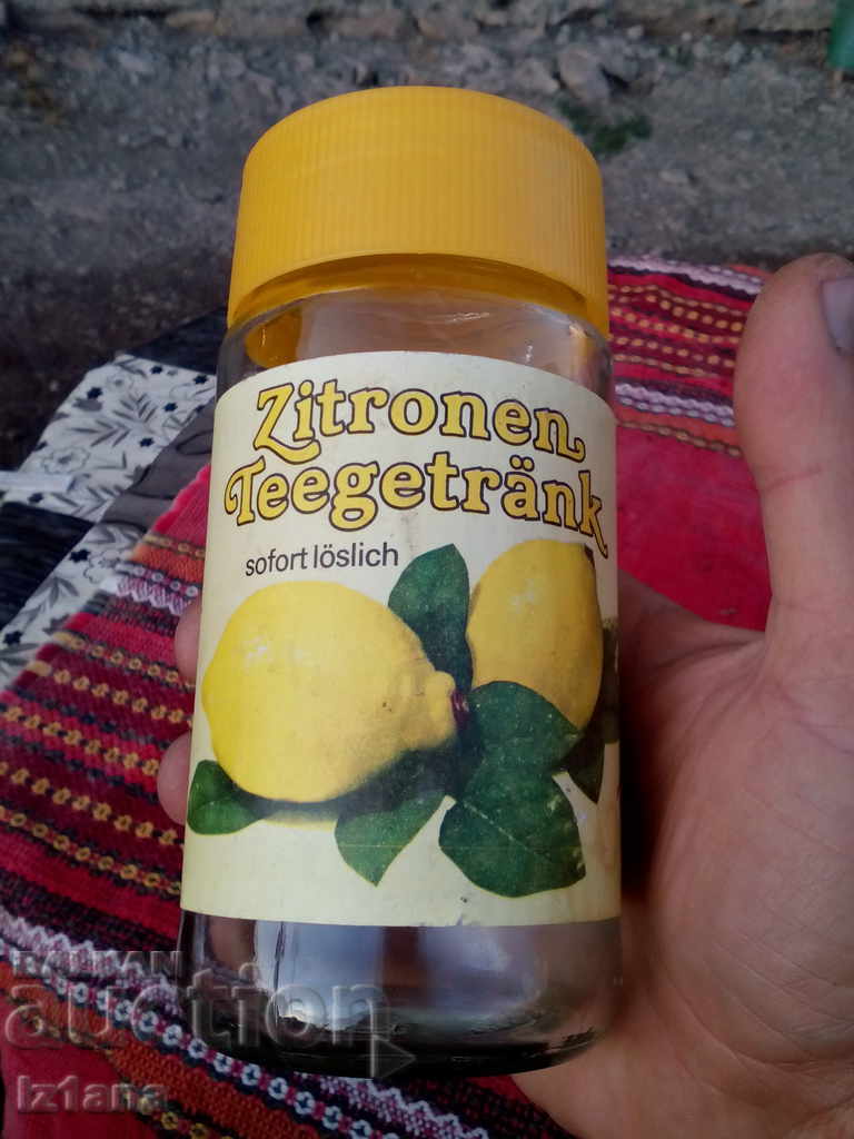 Auction Jar of citrus tea Auction Jar of citrus tea