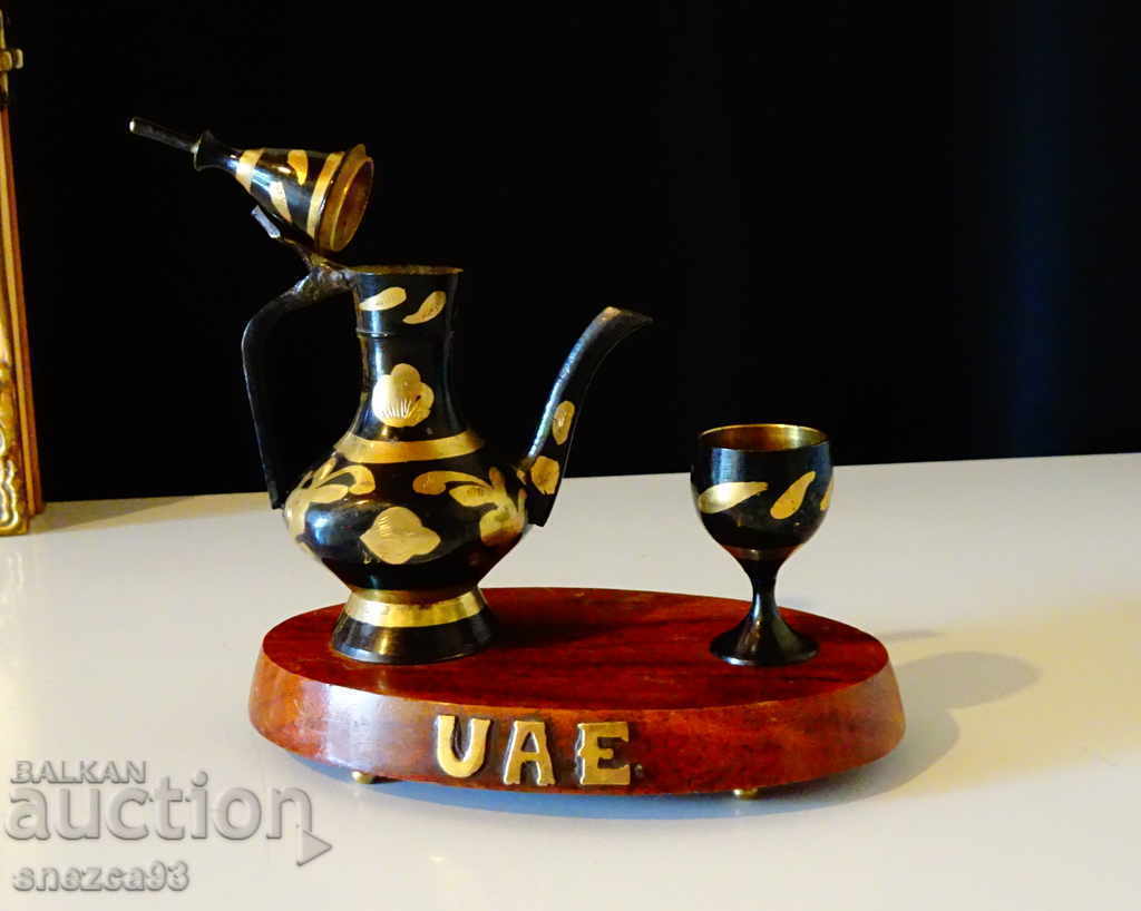 Δημοπρασία Χάλκινο μελανοδοχείο, Βρετανική Ινδία, επίχρυσος. Δημοπρασία Χάλκινο μελανοδοχείο, Βρετανική Ινδία, επίχρυσος.