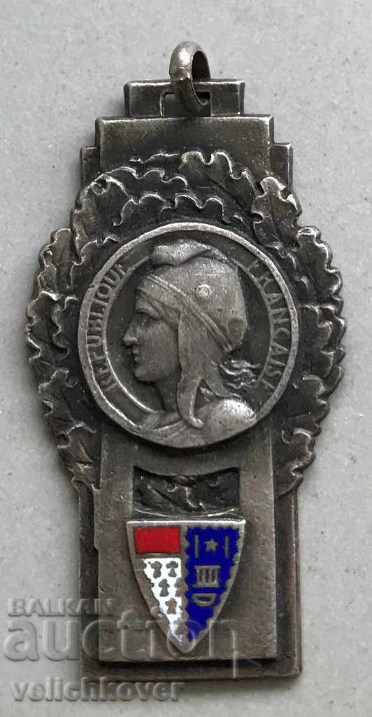 26845 Франция медал на Ощина ROUBAIV емайл