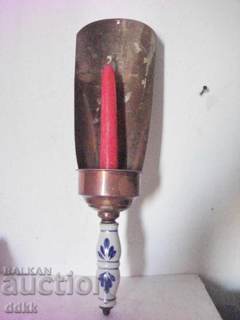 Old bronze wall sconce