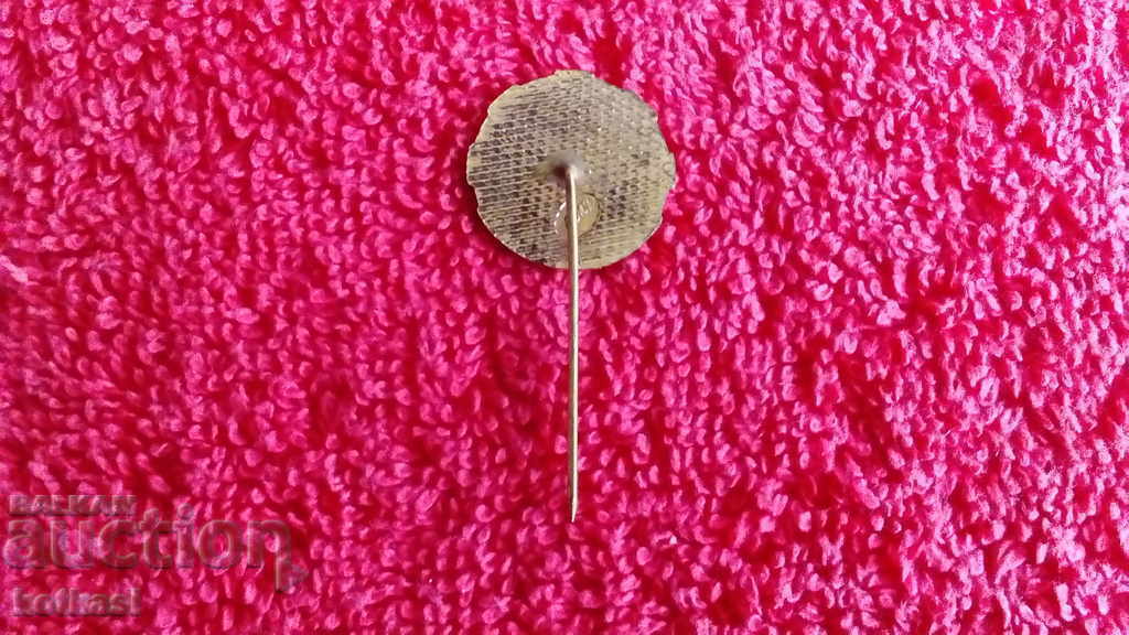 Old Soviet badge, bronze, pin, enamel, "Excellent Worker" of the Ministry of Machine Building - 5 Old Soviet badge, bronze, pin, enamel, "Excellent Worker" of the Ministry of Machine Building - 5