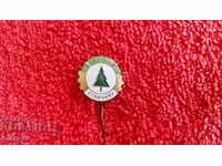 Old social badge bronze needle enamel EXCELLENCE MGGP excellent consist