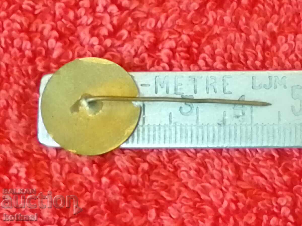 Old social badge bronze pin enamel BRP RUSE excellent condition with price 21.00 BGN | € 10.74 Old social badge bronze pin enamel BRP RUSE excellent condition with price 21.00 BGN | € 10.74