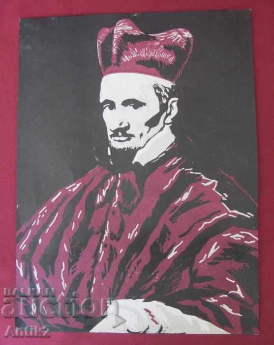 1900s Original Picture Mixed Media Cardinal - 6 1900s Original Picture Mixed Media Cardinal - 6