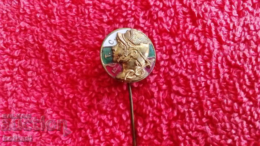 Auction Old badge bronze pin enamel B.T.S. Bulgarian Commercial Union Auction Old badge bronze pin enamel B.T.S. Bulgarian Commercial Union
