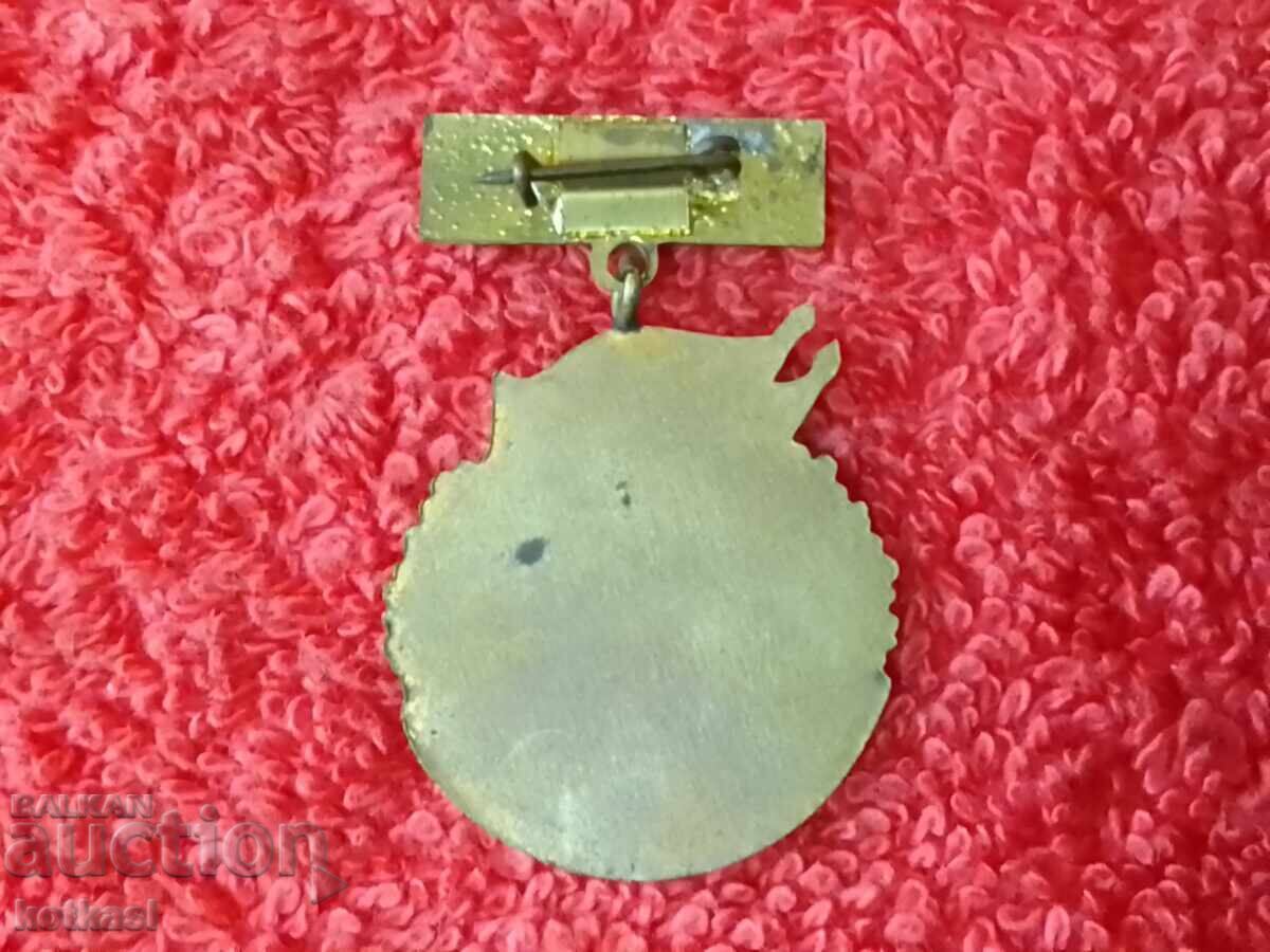 Old social sign holder bronze enamel EXCELLENT M-VO MESSAGES with price 25.50 BGN | € 13.04 Old social sign holder bronze enamel EXCELLENT M-VO MESSAGES with price 25.50 BGN | € 13.04