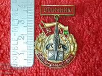 Old social sign holder bronze enamel EXCELLENT M-VO MESSAGES