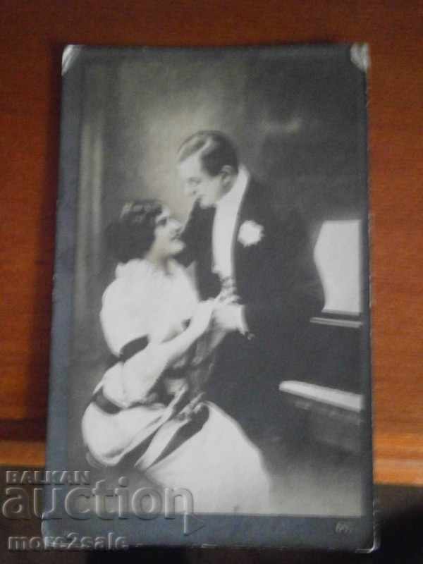 OLD CARD - LOVED, ROMANCE - SCRIS 1927