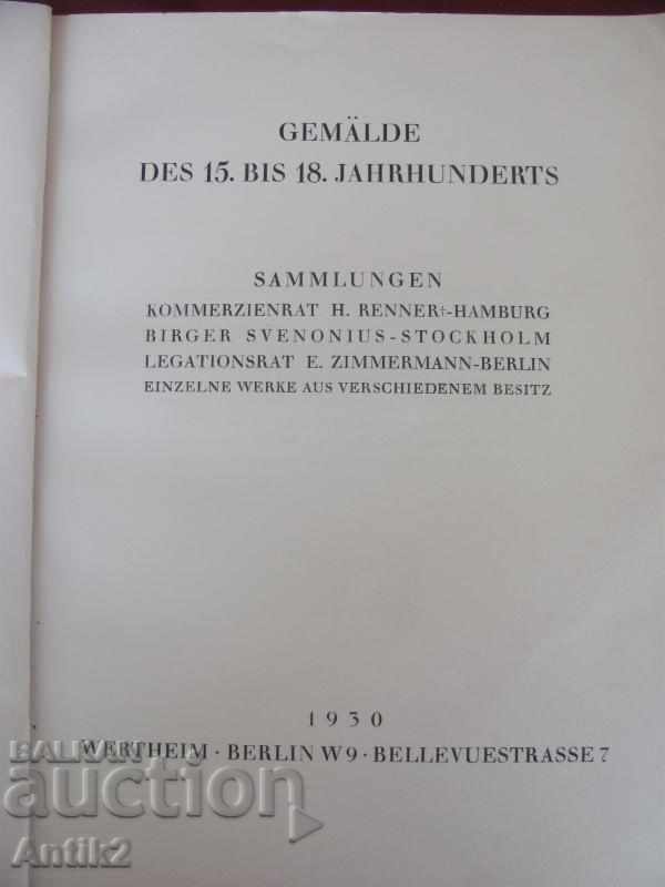 1930. Catalog ilustrat Istoria artei Germania cu preț 200.00 BGN | € 102.26