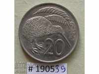 20 цента 1977  Нова Зеландия-