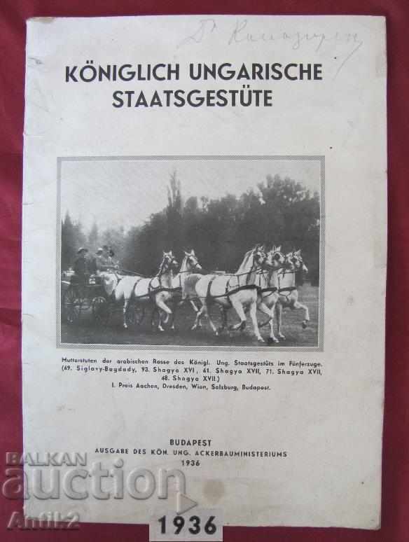 1936г. Книга KONIGLICH UNGARISCHE STAATSGESTUTE