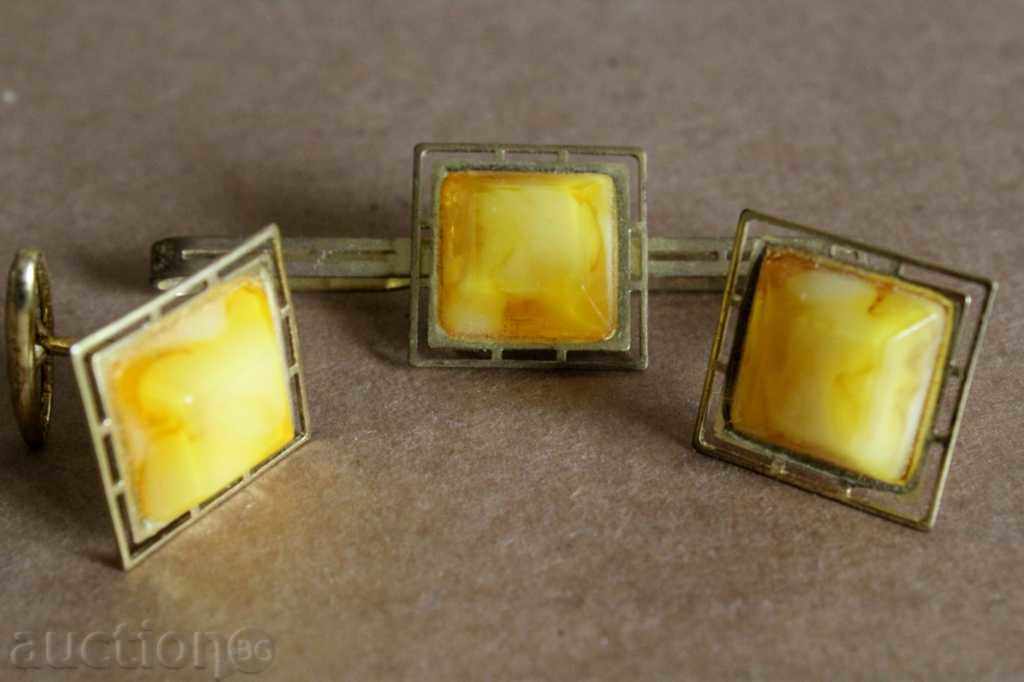 SOC LUXURY KIT SLEEVES AMBER BUTTONS NEEDLE - 7 SOC LUXURY KIT SLEEVES AMBER BUTTONS NEEDLE - 7