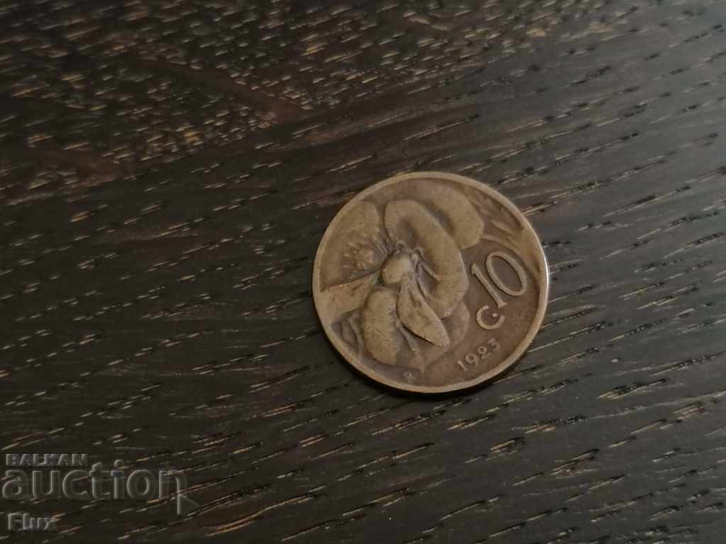 Coin - Italy - 10 centsimes 1923