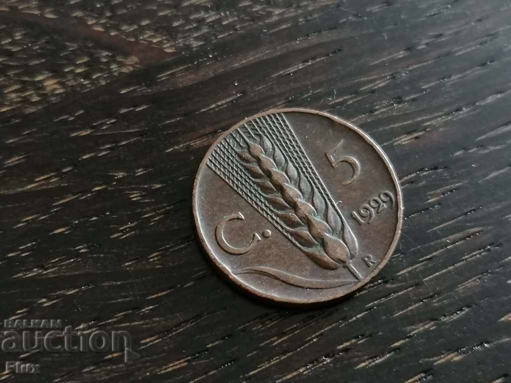 Coin - Ιταλία - 5 σεντ 1929
