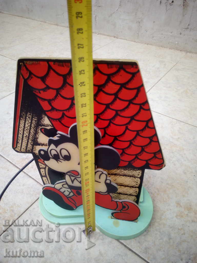 Auction  Old children's night lamp Mickey Mouse