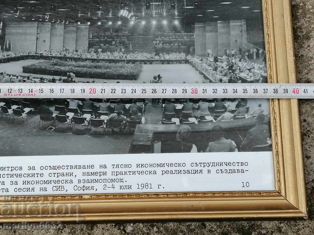 Delivery of Portrait of social media propaganda picture in picture frame