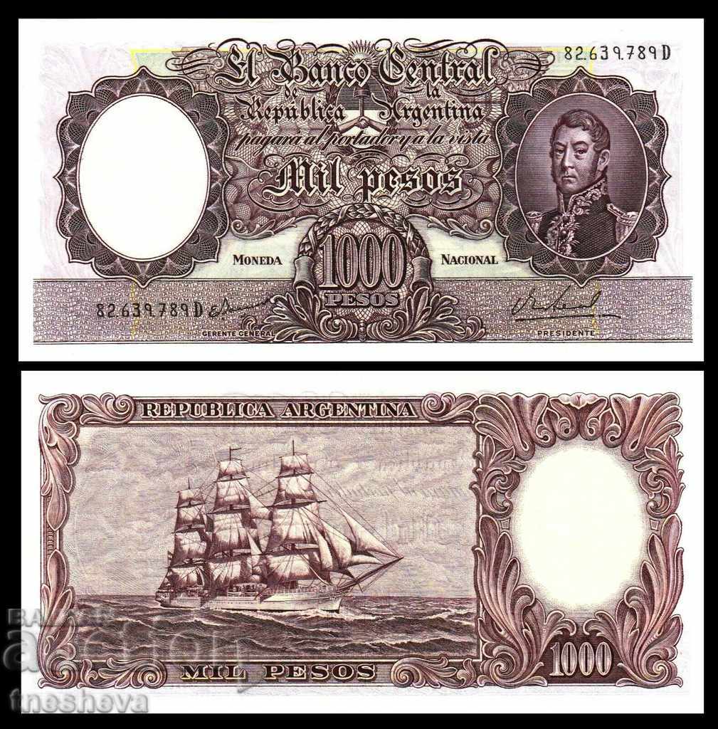 Argentina 1000 Pesos 1967 1969 - aUNC