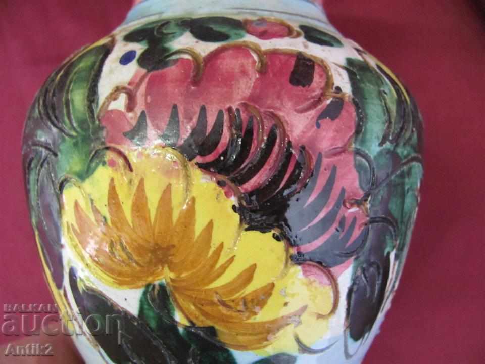 19th century Handmade Vase Majolica Italy - 5 19th century Handmade Vase Majolica Italy - 5