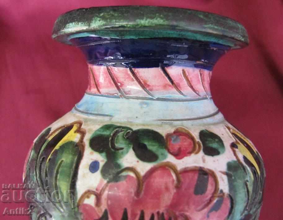 19th century Handmade Vase Majolica Italy - 6 19th century Handmade Vase Majolica Italy - 6